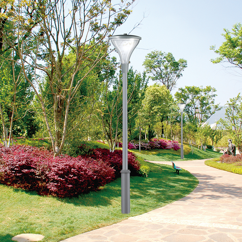 Lumière de jardin LED haute luminosité YMLED-6135B, nouveau Design, éclairage supérieur de poteau de parc