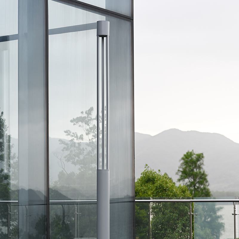 Le jardin en aluminium LED de YMLED-6310 IP66 allume le réverbère carré imperméable de parc