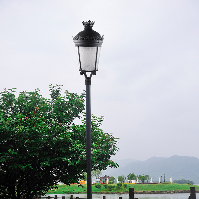 Lumières supérieures de poteau LED en aluminium d'Europe classique YMLED-6125