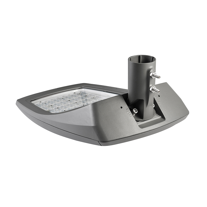 Aluminium moulé sous pression haute luminosité YMLED-6408L avec couvercle en verre trempé lampadaires LED